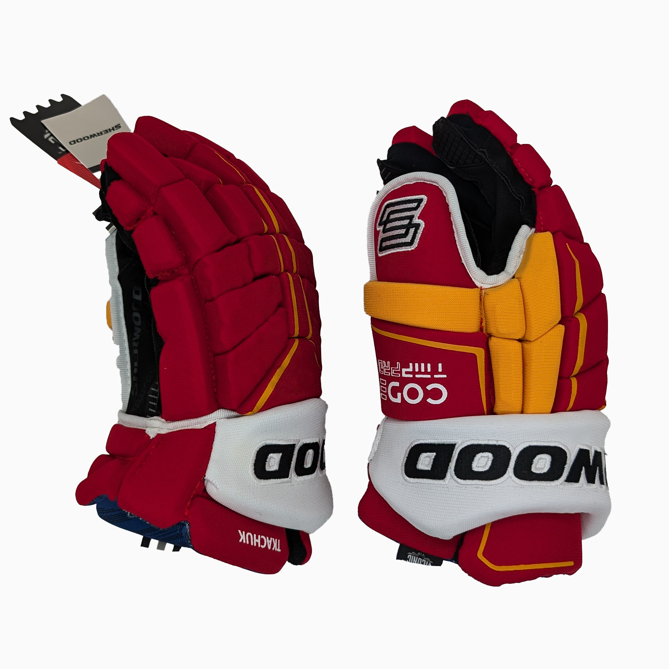 Gant Sherwood Code TMP Pro - NHL Pro Stock - Matthew Tkachuk (rouge/jaune/blanc)